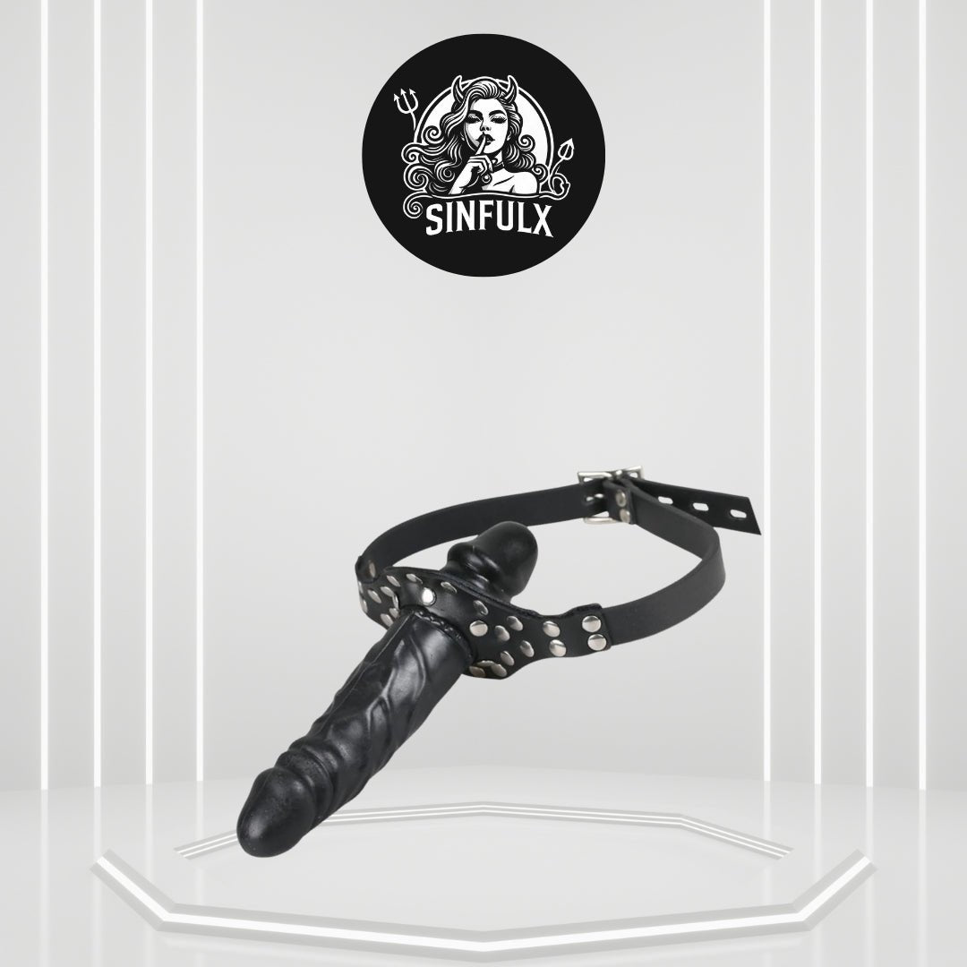 DoubleD BDSM Lockable Penis Mouth Gag-0