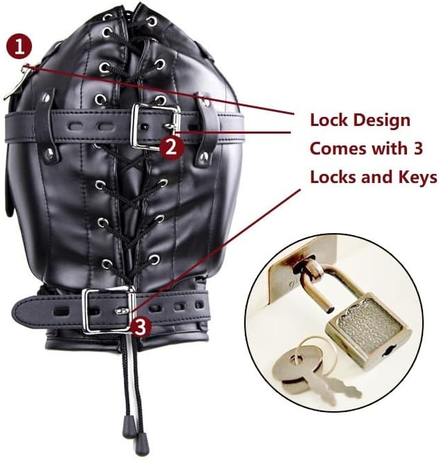 Extreme BDSM Full Face Sex Mask-3