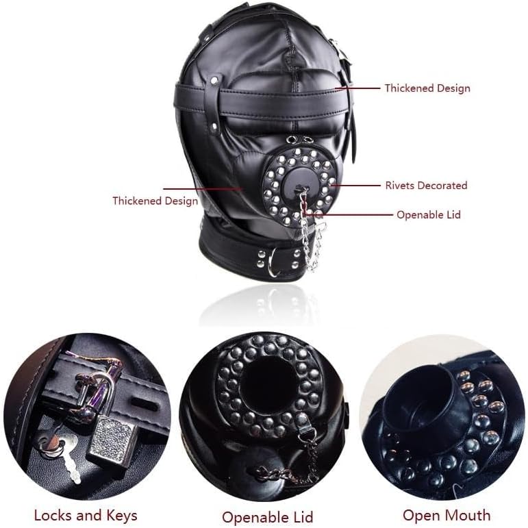 Extreme BDSM Full Face Sex Mask-4
