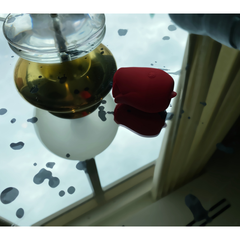 Mania- The Enchanting Sex Rose Tongue Vibrator Puce Poplar