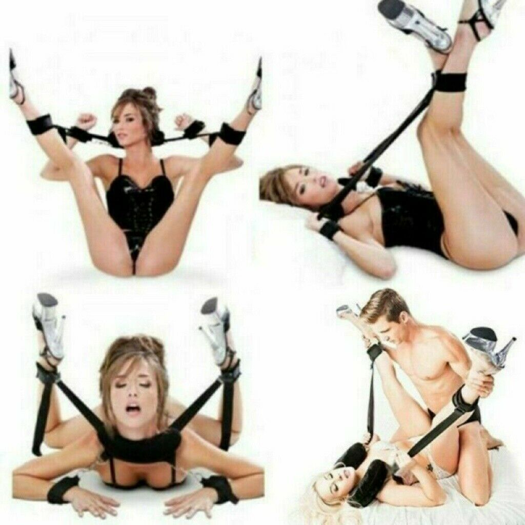 Under Bed Bondage Restraint System BDSM Fetish Wrist Ankle Straps Teal Simba