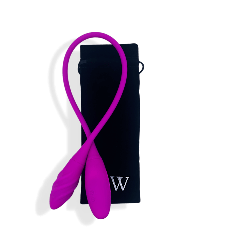 Flora - Anal and Vaginal Rechargeable Sex Toy, Vibrator Puce Poplar