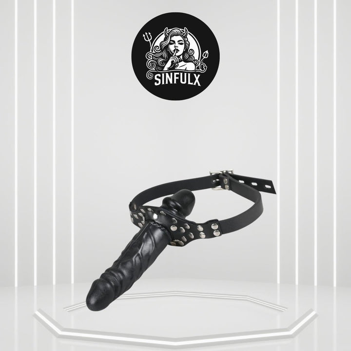 DoubleD BDSM Lockable Penis Mouth Gag-0