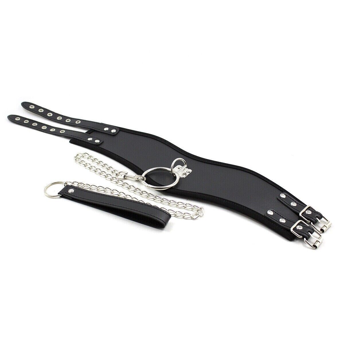 BDSM Bondage SM Kit Women Neck Collar Restraint Set Love Black Slave Puce Gaia