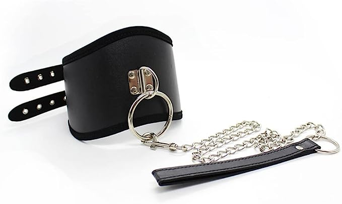 BDSM Bondage SM Kit Women Neck Collar Restraint Set Love Black Slave Puce Gaia