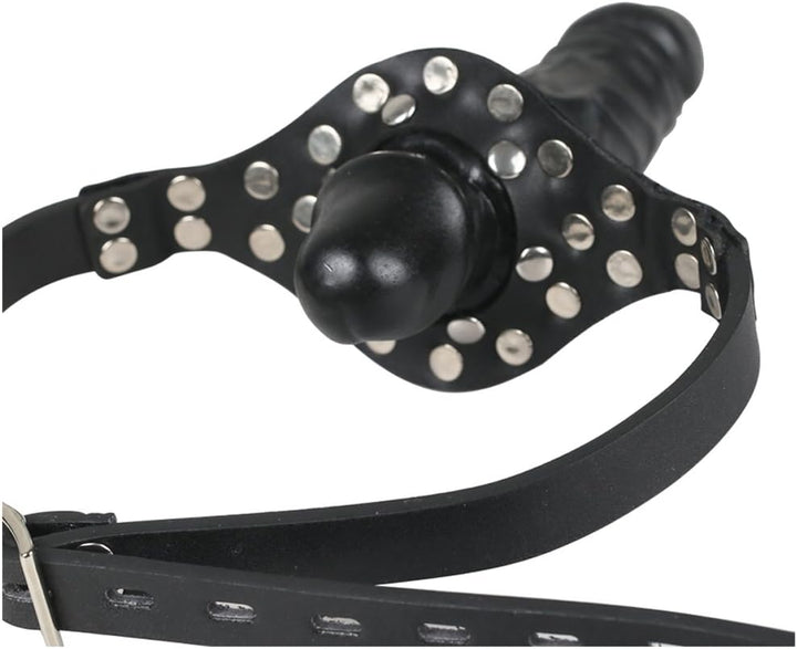 DoubleD BDSM Lockable Penis Mouth Gag-4