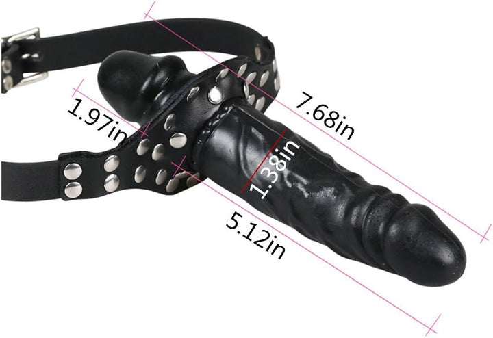 DoubleD BDSM Lockable Penis Mouth Gag-1