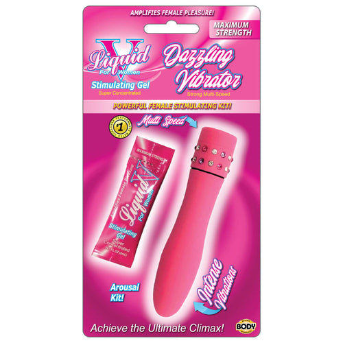 Liquid v Dazzling Vibrator Kit Viridian Leto
