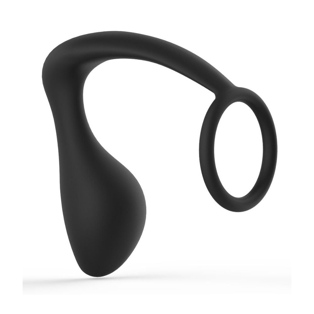 Anal Tease Silicone Cock Ring & Plug Copper Apple