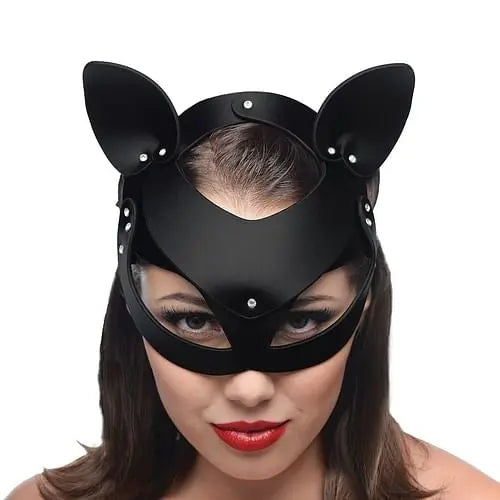 Bad Kitten Leather Cat Mask - DomizilNoir