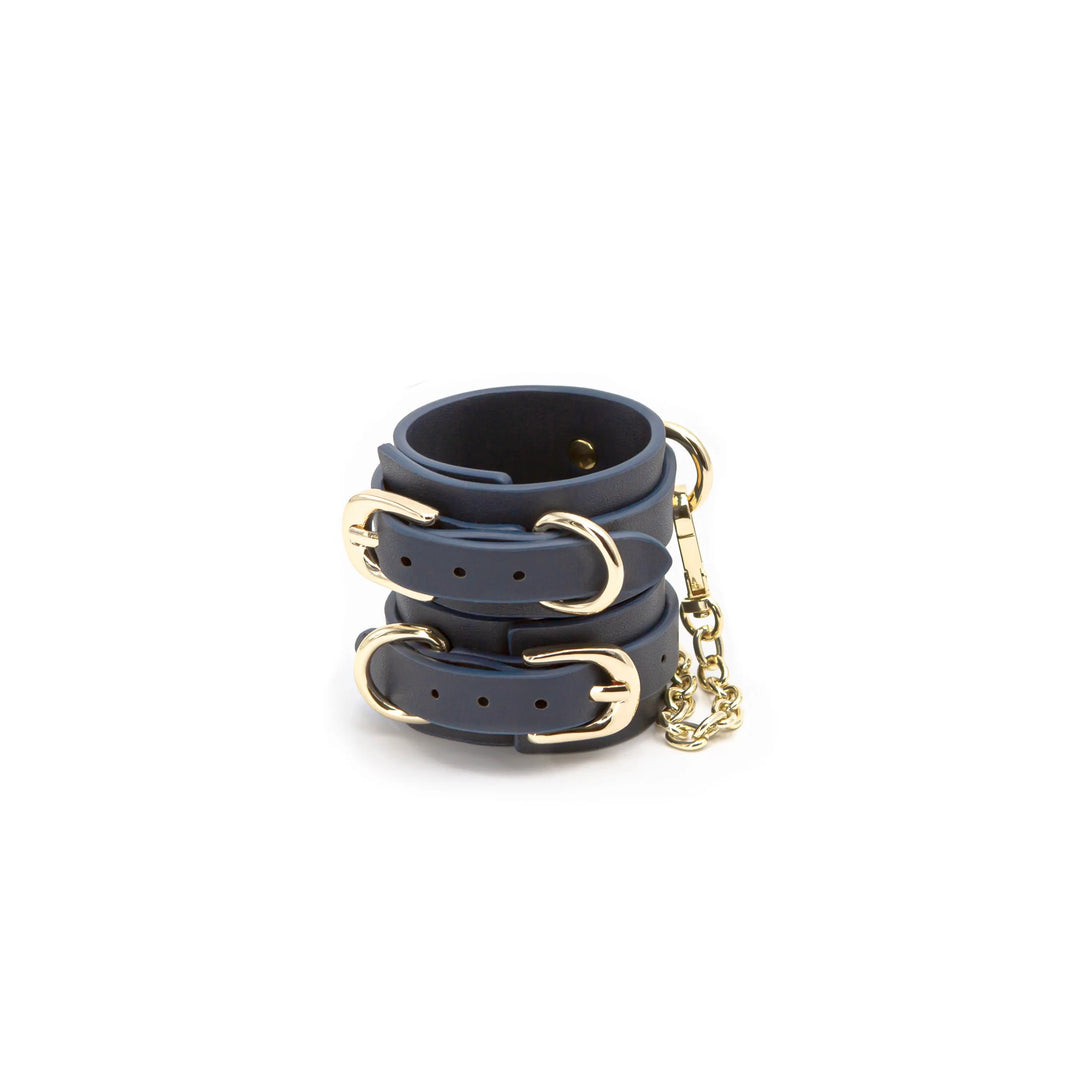 Bondage Couture - Wrist Cuff - Blue - DomizilNoir
