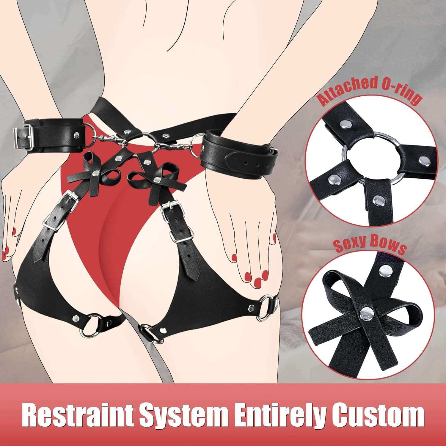 BDSM Hip & Thighs Restraints-1