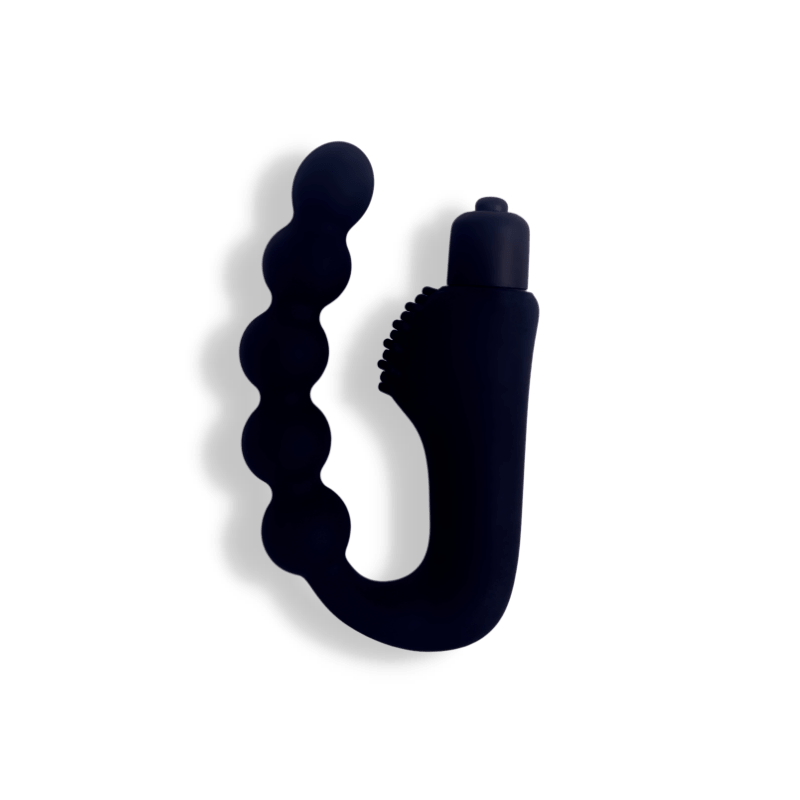 Eros - Black Anal Bead Vibrator Puce Poplar