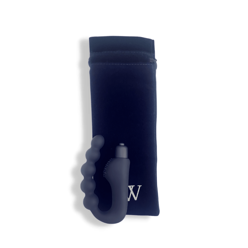 Eros - Black Anal Bead Vibrator Puce Poplar