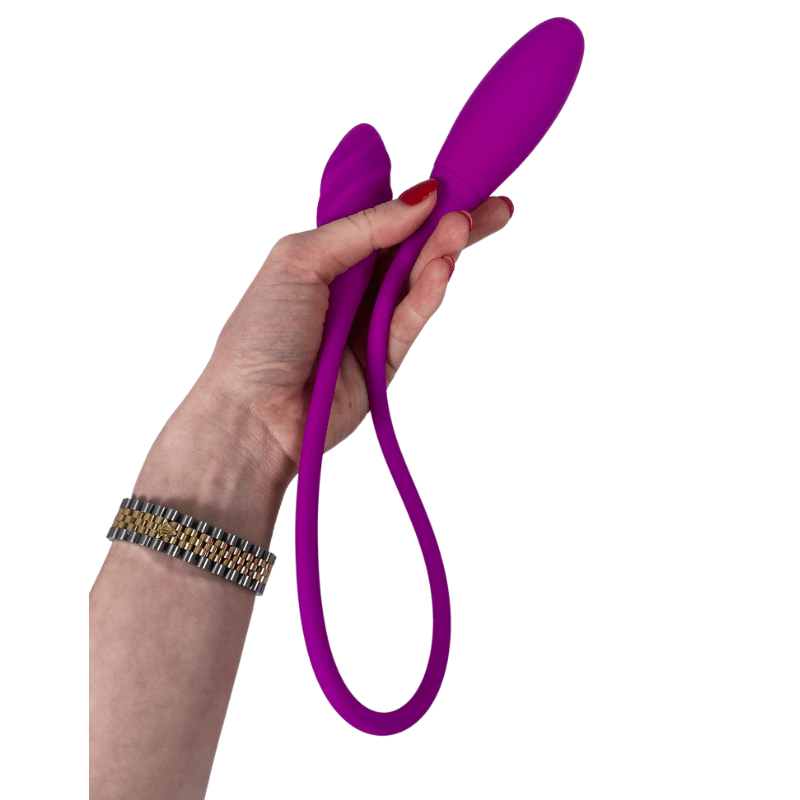 Flora - Anal and Vaginal Rechargeable Sex Toy, Vibrator Puce Poplar
