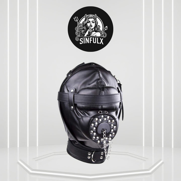 Extreme BDSM Full Face Sex Mask-0