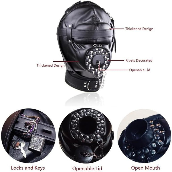 Extreme BDSM Full Face Sex Mask-4