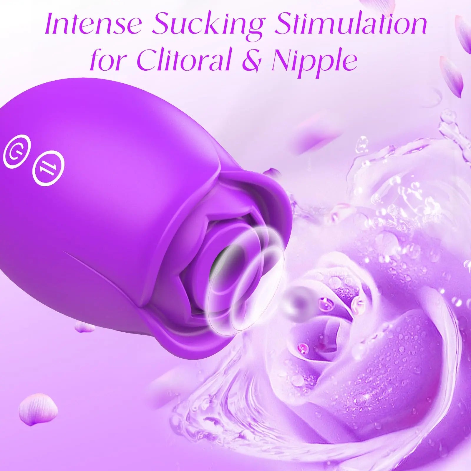 Rose Sex Toy Stimulator Sucking Vibrators for Women's Vibrators G Spot - DomizilNoir