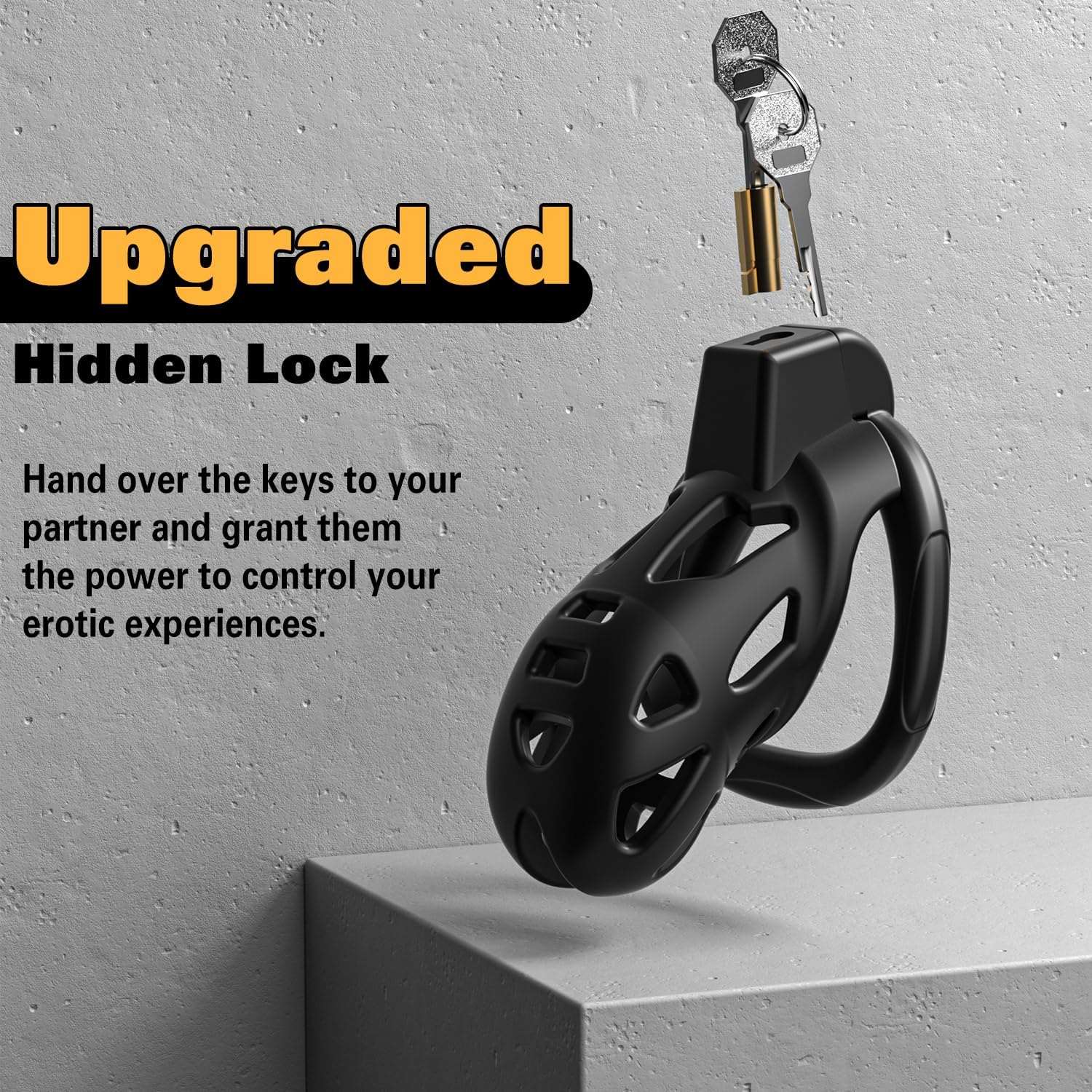SecureVault BDSM Male Chastity Cage-4