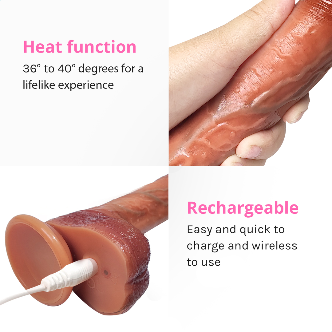 Rocco Mini Sex Machine 2 In 1 Dildo Vibrator Blush Hera