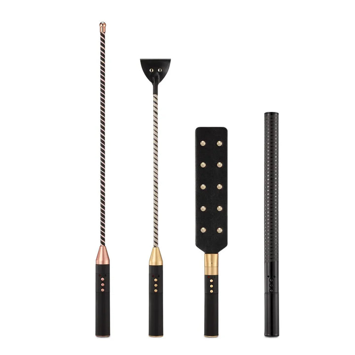 Electric Shock Bdsm Training Set Spanking Paddle Horse Whip Bat Adult Toys-0